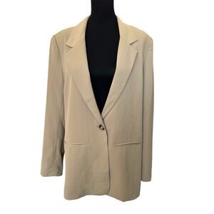 New ~ STELLA NOVA ~ Women's Brown Fall One-Button Blazer Size US 8 EU 38